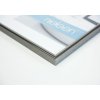 Telaio Nielsen in alluminio Classic platinum 70x100 cm