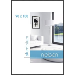 Telaio Nielsen in alluminio Classic nero opaco 70x100 cm