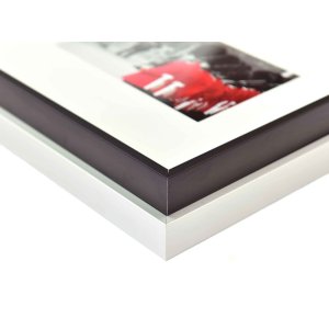 Cornice in alluminio Gallery Junior nero 3 foto 10x15 cm