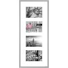 Cornice in alluminio Gallery Junior argento 4 foto 10x15 cm