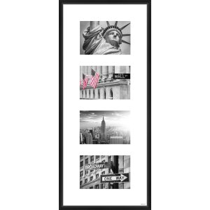 Cornice Nielsen in alluminio Gallery Junior nero 4 foto...