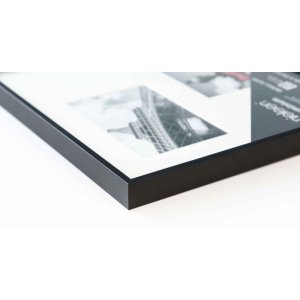 Cornice Nielsen in alluminio Gallery Junior nero 4 foto 10x15 cm (25x60 cm)