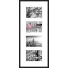 Cornice Nielsen in alluminio Gallery Junior nero 4 foto 10x15 cm (25x60 cm)