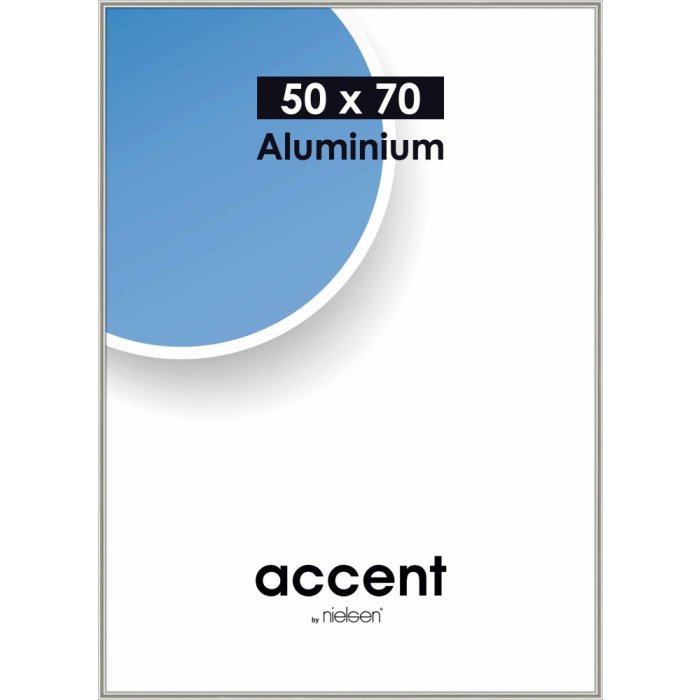 Nielsen Accent Aluminium Picture Frame 50x70 cm Pearl Mercury