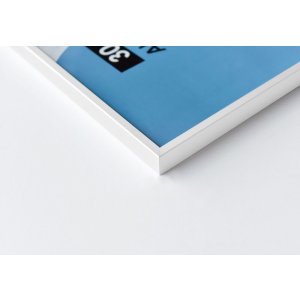 Cornice per quadri in alluminio, 60x80 cm, bianco lucido