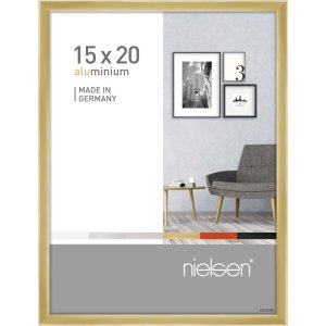 Cornice Nielsen in alluminio Pixel 15x20 cm oro lucido