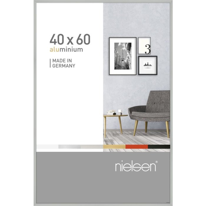 Telaio in alluminio Pixel 40x60 cm argento opaco