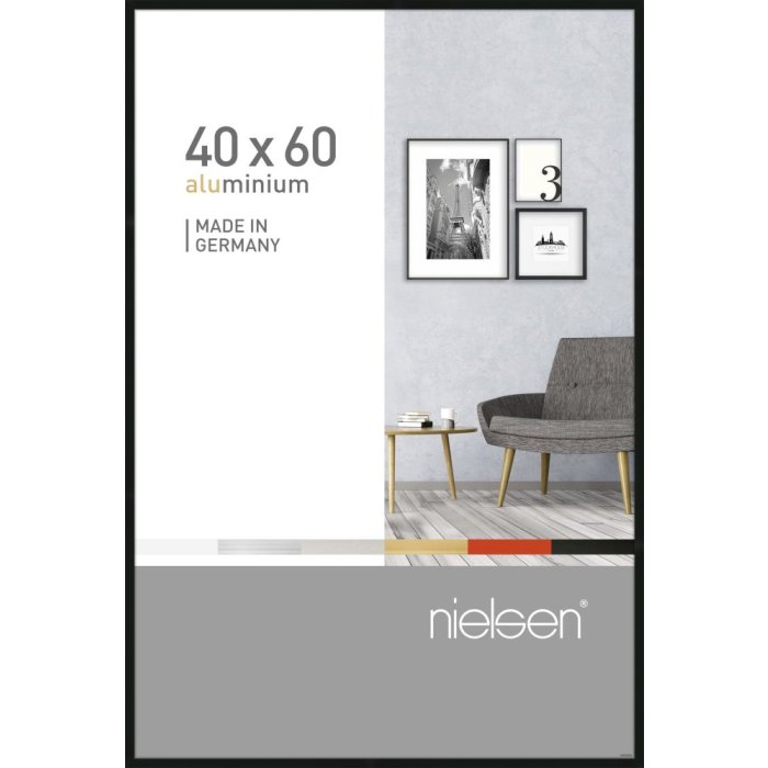 Telaio in alluminio Pixel 40x60 cm nero