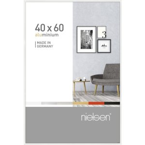 Cornice in alluminio Pixel 40x60 cm bianco lucido