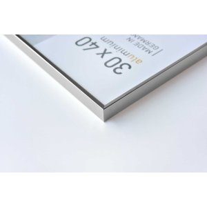 Cornice in alluminio Pixel 60x80 cm argento lucido