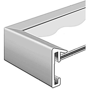 Cornice in alluminio Pixel 60x80 cm argento lucido