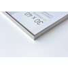Cornice in alluminio Pixel 60x80 cm argento lucido