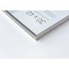 Cornice Nielsen in alluminio Pixel 60x80 cm argento opaco