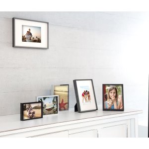 Cornice Nielsen in alluminio Alpha 10x15 cm rovere bianco
