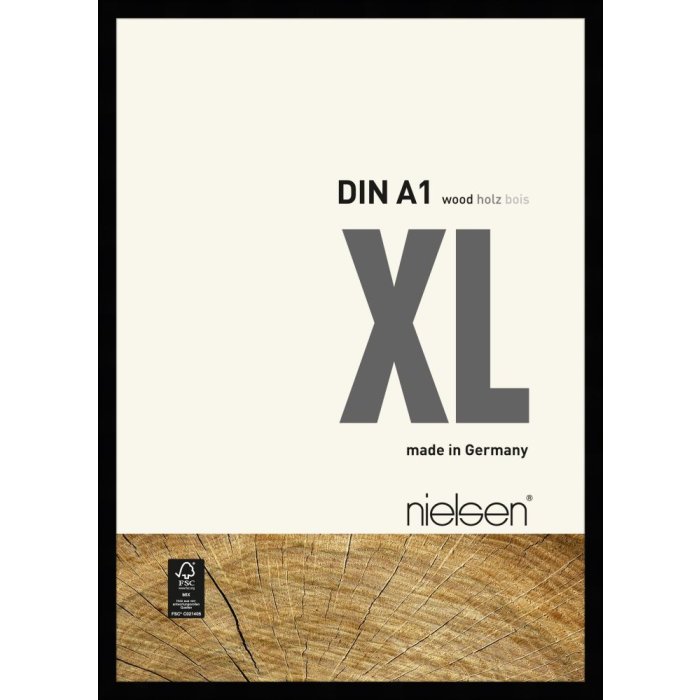 Cornice in legno Nielsen XL 60x84 cm nero