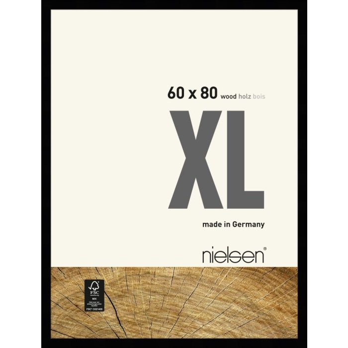 Cornice Nielsen in legno XL 60x80 cm nero