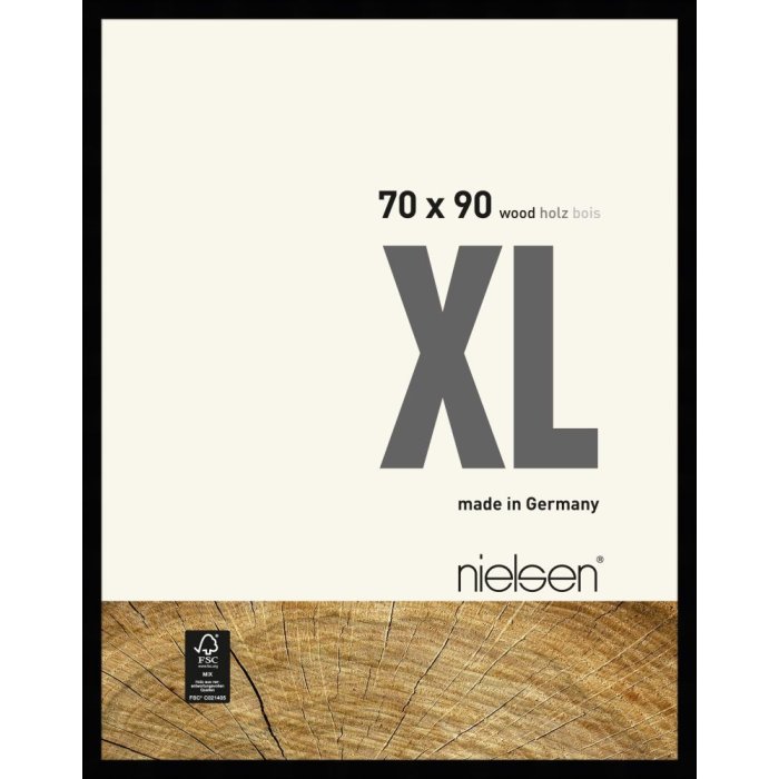 Cornice in legno Nielsen XL 70x90 cm nero