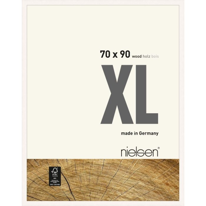 Cornice in legno Nielsen XL 70x90 cm bianco opaco