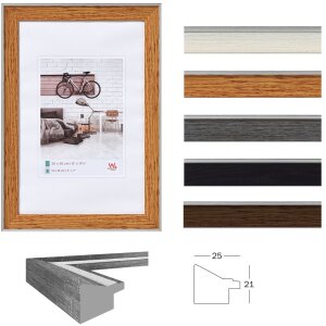 Cornice per quadri Bohemian bordo esterno argento