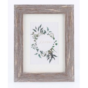 Cornice di plastica Chalet, marrone-grigio, 13 x 18 cm