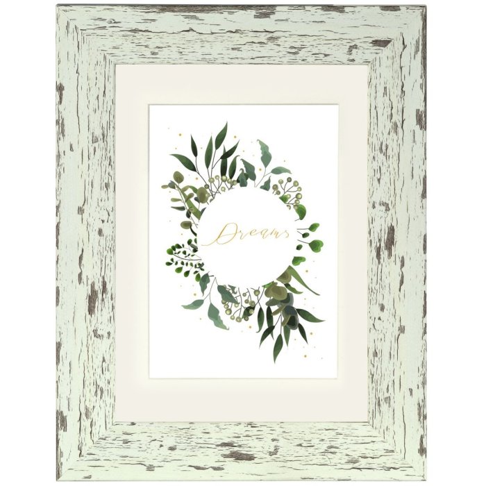 Cornice di plastica Chalet, pastello menta, 13 x 18 cm