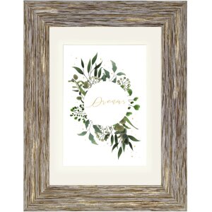 Cornice in plastica Chalet, marrone-grigio, 20 x 30 cm