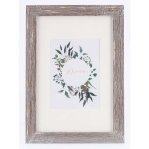 Cornice in plastica Chalet, marrone-grigio, 20 x 30 cm