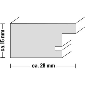 Cornice in plastica Chalet, marrone-grigio, 30 x 40 cm