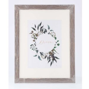 Cornice in plastica Chalet, marrone-grigio, 30 x 40 cm