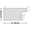 Cornice in plastica Chalet, marrone-grigio, 30 x 40 cm