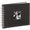 Album a spirale Fine Art, 24x17 cm, 50 pagine bianche, nero