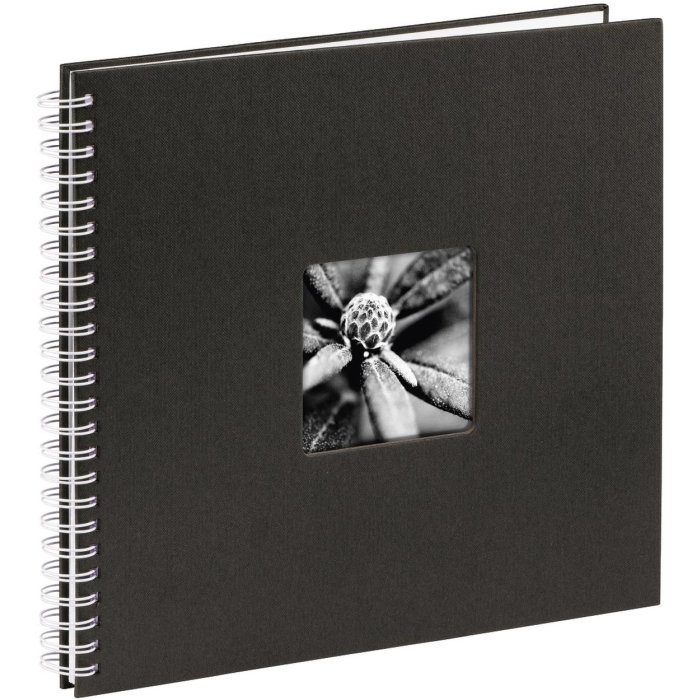 Album a spirale Hama Fine Art nero 36x32 cm 50 pagine bianche