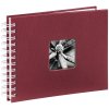 Album a spirale Fine Art, 24x17 cm, 50 pagine bianche, Bordeaux