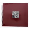 Album a spirale Fine Art, 28x24 cm, 50 pagine bianche, Bordeaux