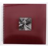 Album a spirale Fine Art, 36x32 cm, 50 pagine bianche, Bordeaux