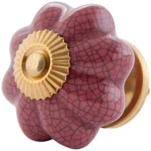 Pomello per mobili a forma di fiore 4 cm - vari disegni