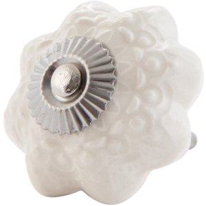 Pomello per mobili a forma di fiore 4 cm - vari disegni