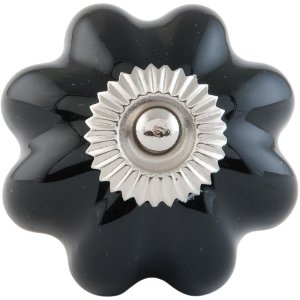 Pomello per mobili a forma di fiore 4 cm - vari disegni