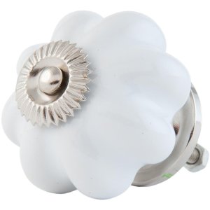 Pomello per mobili a forma di fiore 4 cm - vari disegni