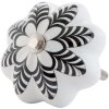 Pomello per mobili a forma di fiore 4 cm - vari disegni