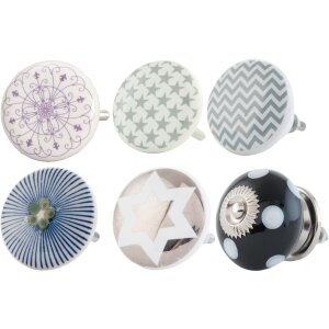 Pomello per mobili rotondo 4 cm - vari design