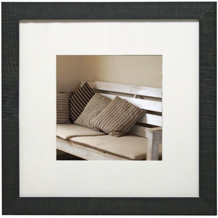 Cornice in legno Driftwood 20x20 cm Grigio scuro
