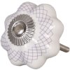 Pomello per mobili a forma di fiore 4,5 cm - vari disegni