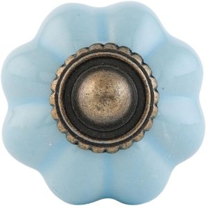 Pomello per mobili a forma di fiore 3 cm - vari disegni