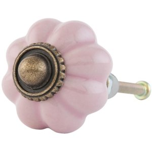 Pomello per mobili a forma di fiore 3 cm - vari disegni