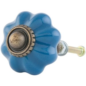 Pomello per mobili a forma di fiore 3 cm - vari disegni