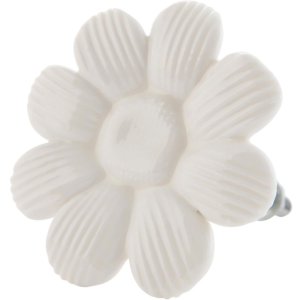 Pomello per mobili a forma di fiore 5 cm - vari disegni