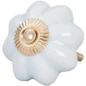 Pomello per mobili a forma di fiore 5 cm - vari disegni