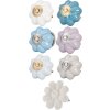 Pomello per mobili a forma di fiore 5 cm - vari disegni