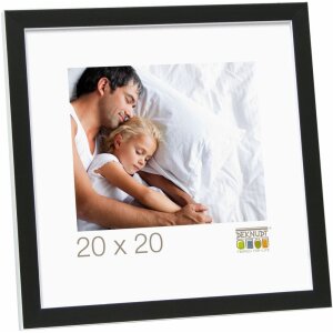 Cornice per quadri in legno bianco e nero S43AL